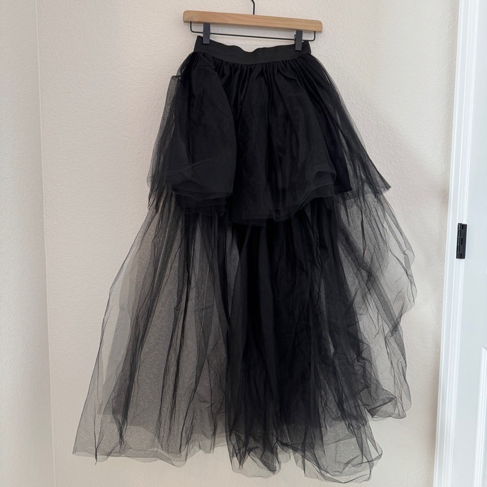 Unbranded Women's Hi-Lo Tulle Bustle Maxi Skirt Festival Whimsigoth Party - Picture 5 of 10